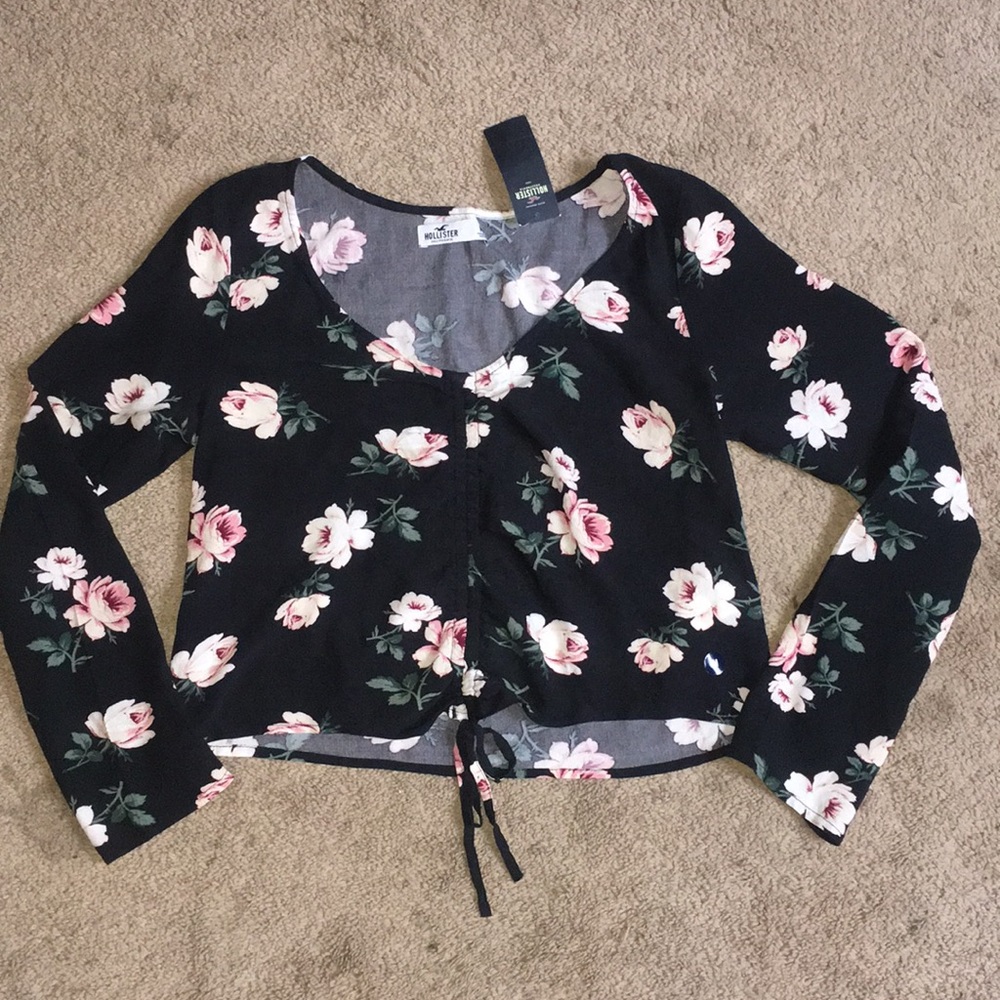 Hollister Floral Long Sleeve Blouse - Medium